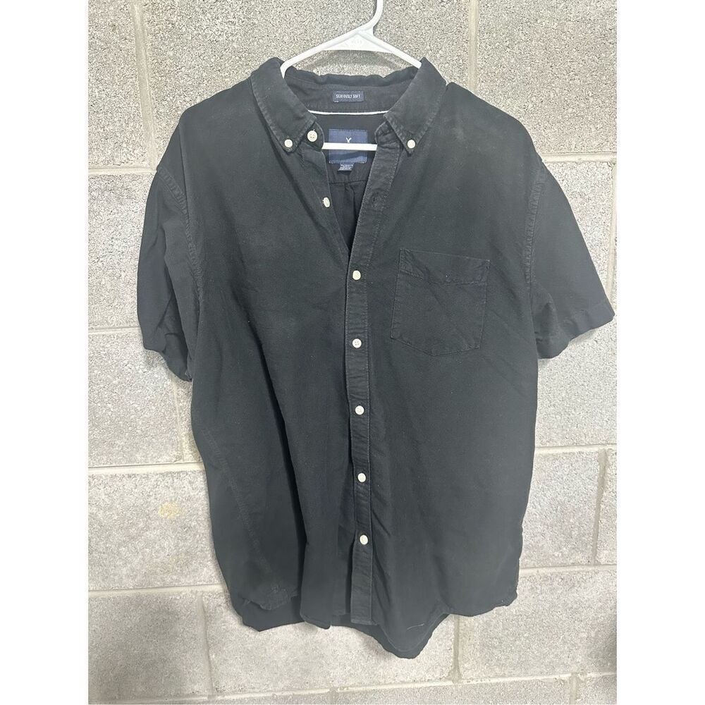 American Eagle Outfitters Button Down Shirt Collared Flap Pocket XL
